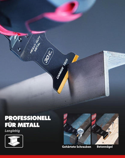 Multitool Sägeblätter Carbide Hartmetall 3 tlg für Metallbearbeitung
