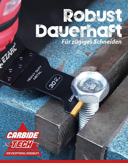 EZARC 3 tlg Multitool Sägeblätter Carbide Hartmetall Metall Schneiden