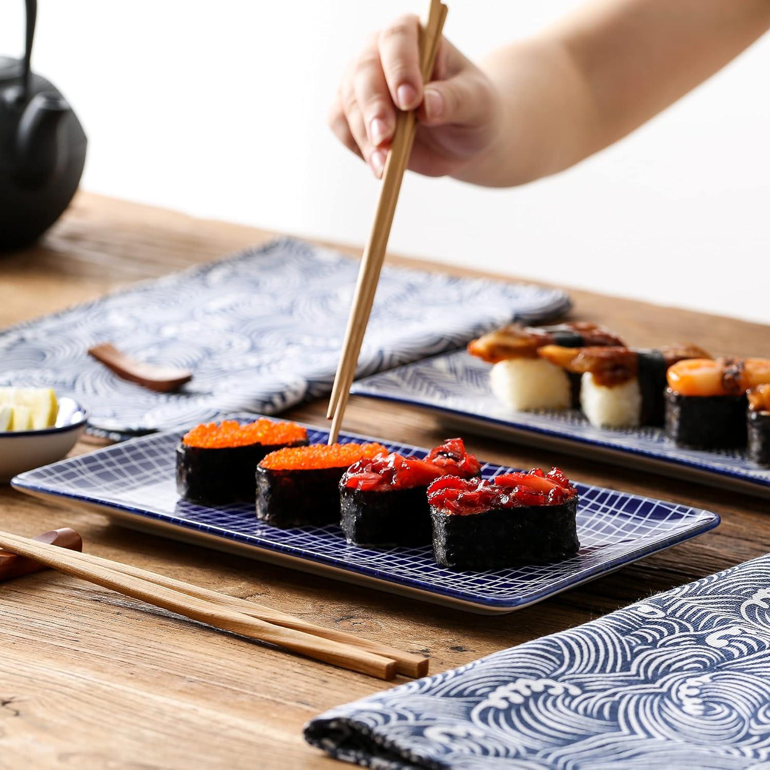 Sushi Set TAKAKI 6-teilig Porzellan für 2 Personen