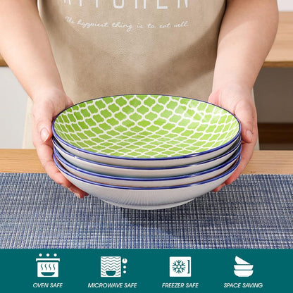 Suppenteller Porzellan bunt 4tlg Ø 21,2 cm Füllmenge 800 ml