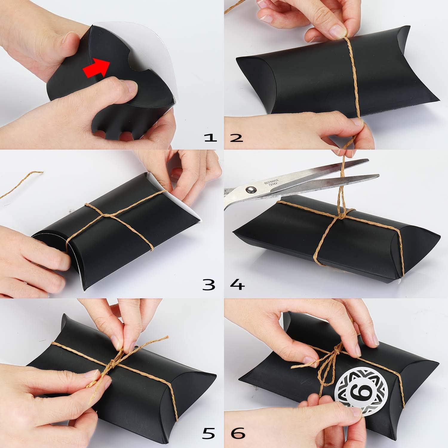 DIY Adventskalender zum Befüllen, 24 Kraftpapier Tüten mit Zahlenaufklebern