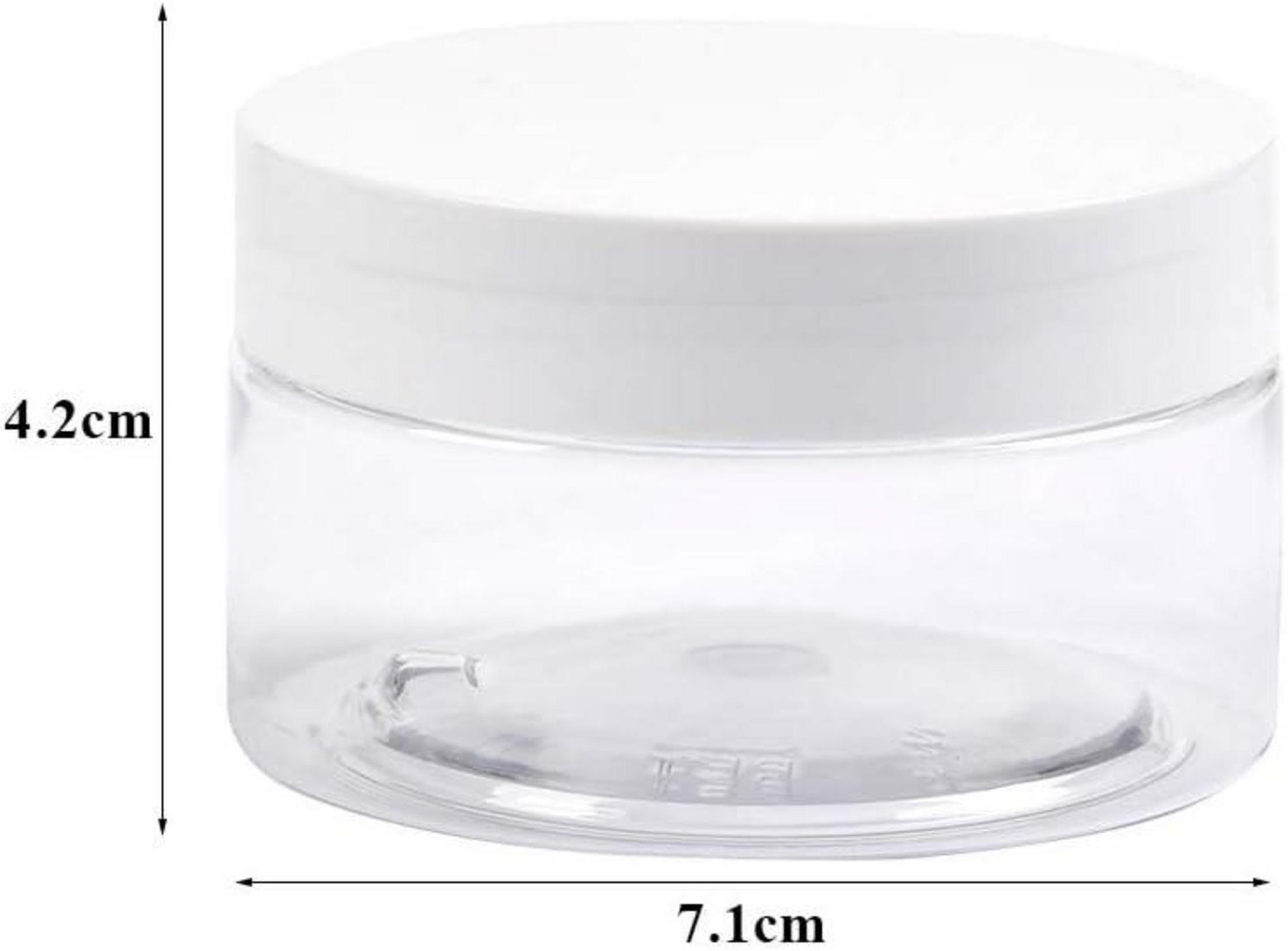 12Pcs 100ml/80g Leere Mini Dosen mit Deckel - Klare