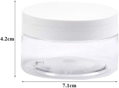 12Pcs 100ml/80g Leere Mini Dosen mit Deckel - Klare