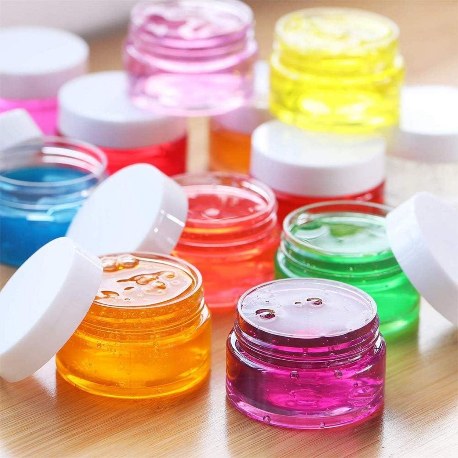 12er Set Mini-Dosen 100ml/80g transparent mit Deckel - Kosmetik Creme