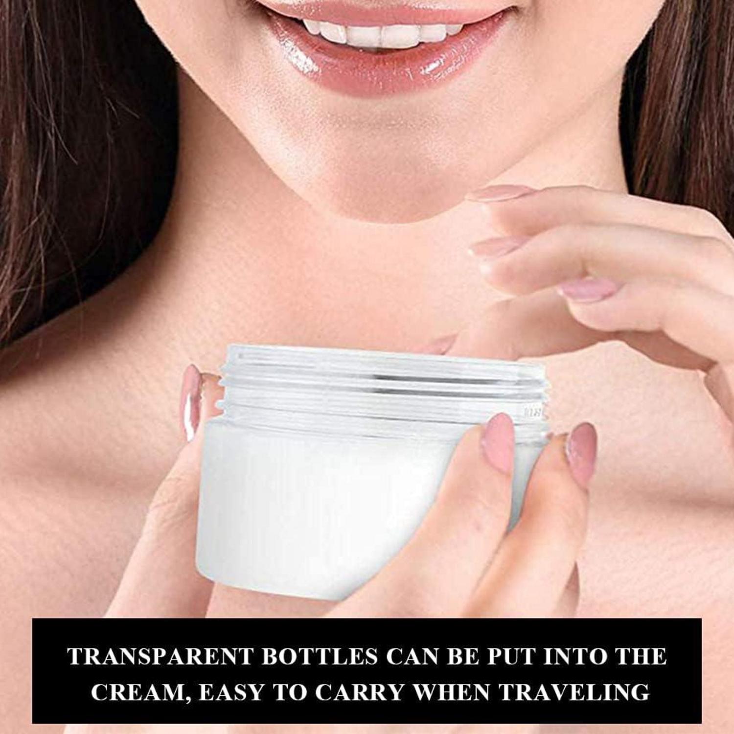 12er Set 100ml Mini Dosen mit Deckel - Transparente Kosmetik Behälter & DIY