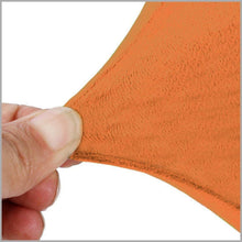 Stretchy Stuhlbezüge Samt Orange 6er Set (Groß)