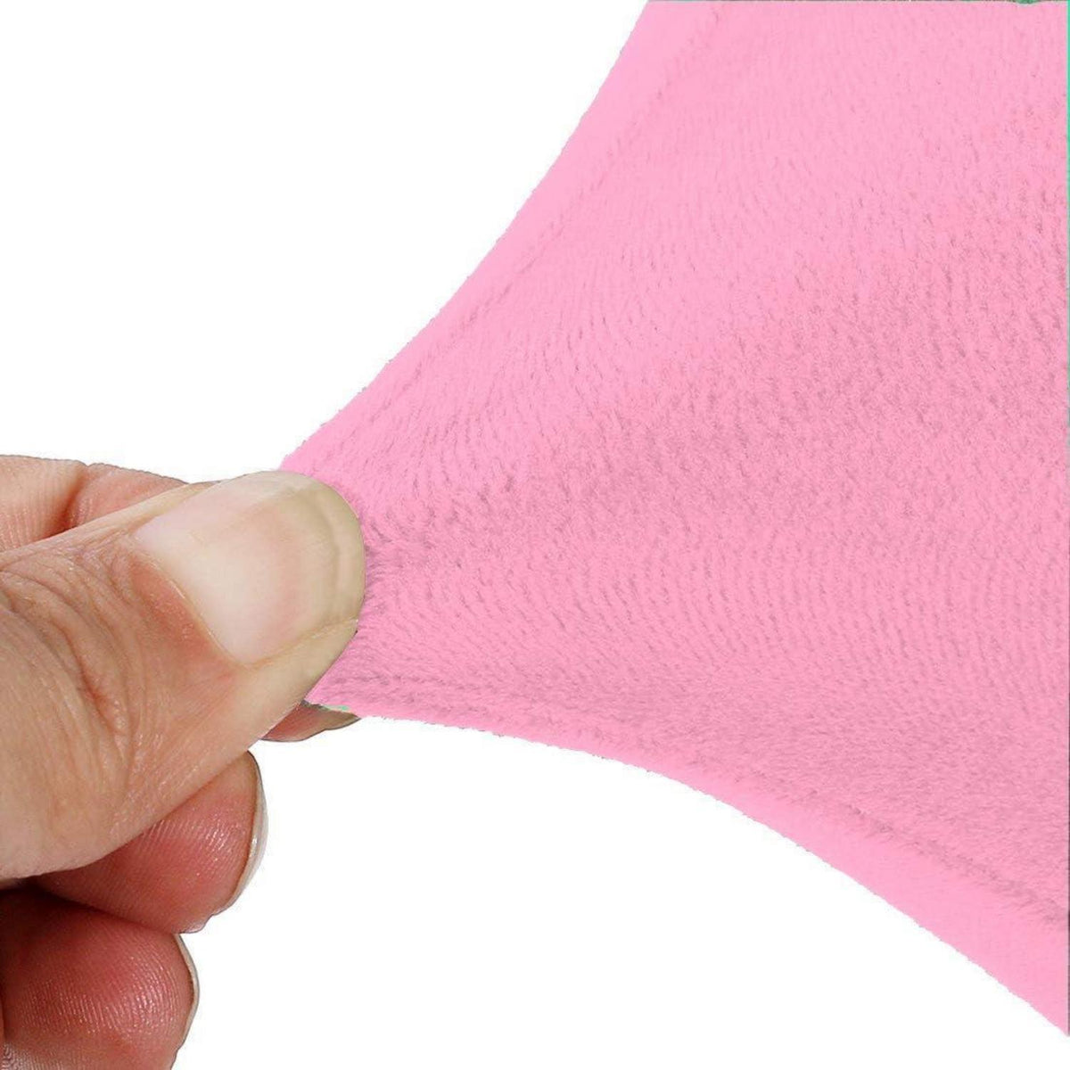 Stretchy Stuhlbezüge Rosa, 6er Set (Groß) – Samt, Elastisch