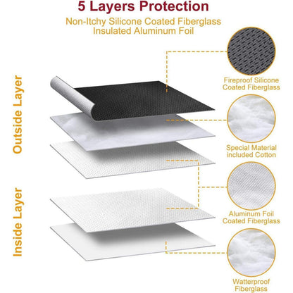 Feuerfeste Dokumentenmappe 13 Fächer A4 Ordner Wasserfest