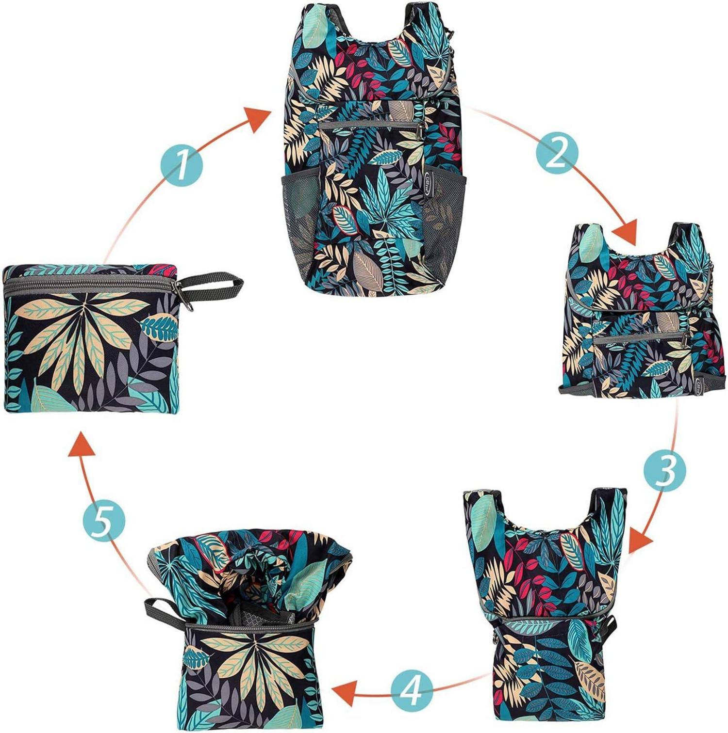 Ultraleichter faltbarer Rucksack 11 l für Reisen, Wandern