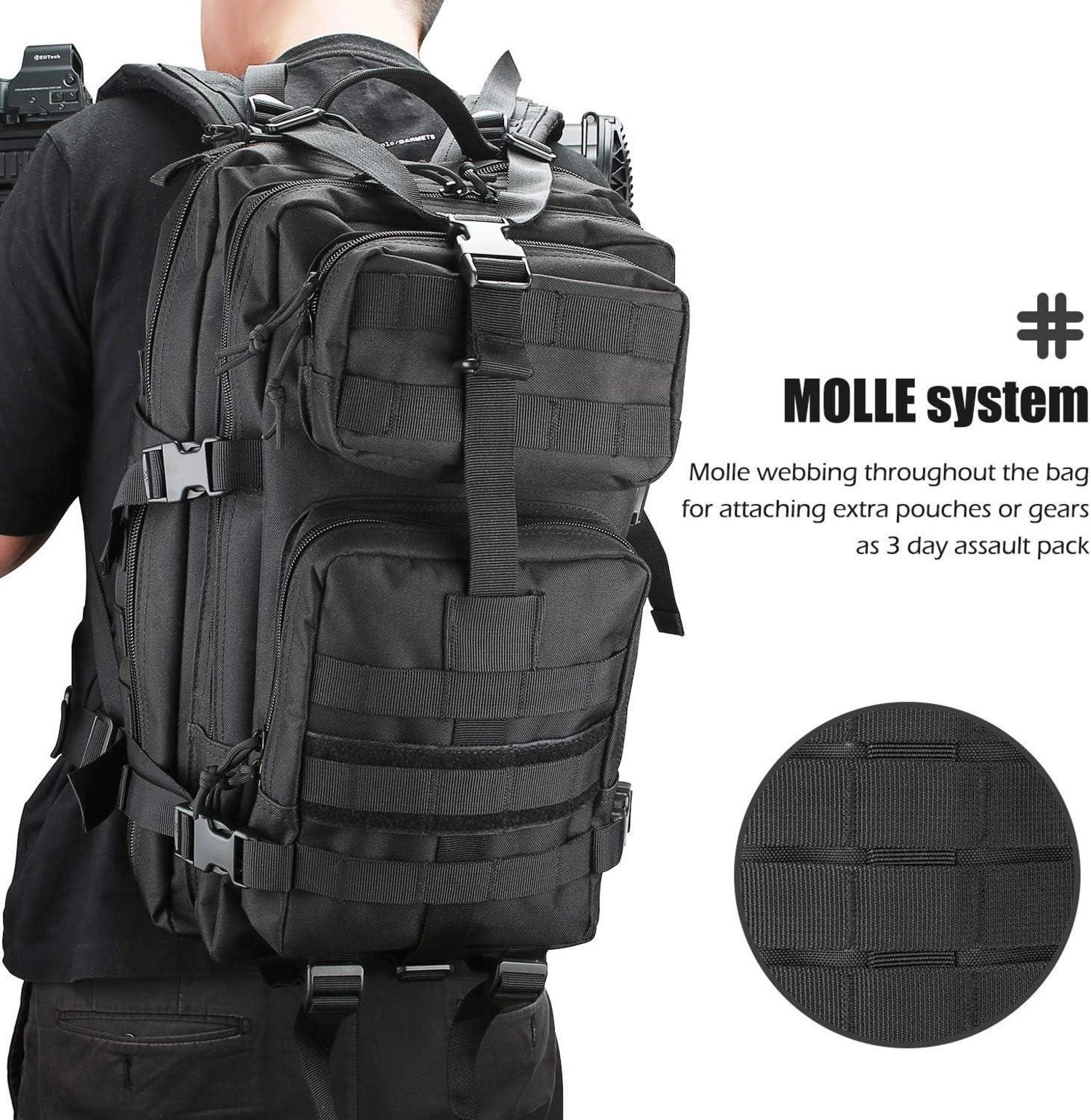 ProCase 35L Militär Molle Taktischer Rucksack GO Bag