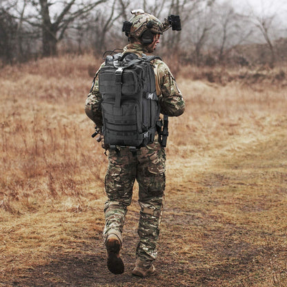 Militär Rucksack 35L US Cooper Molle Schwarz Armee Assault Pack