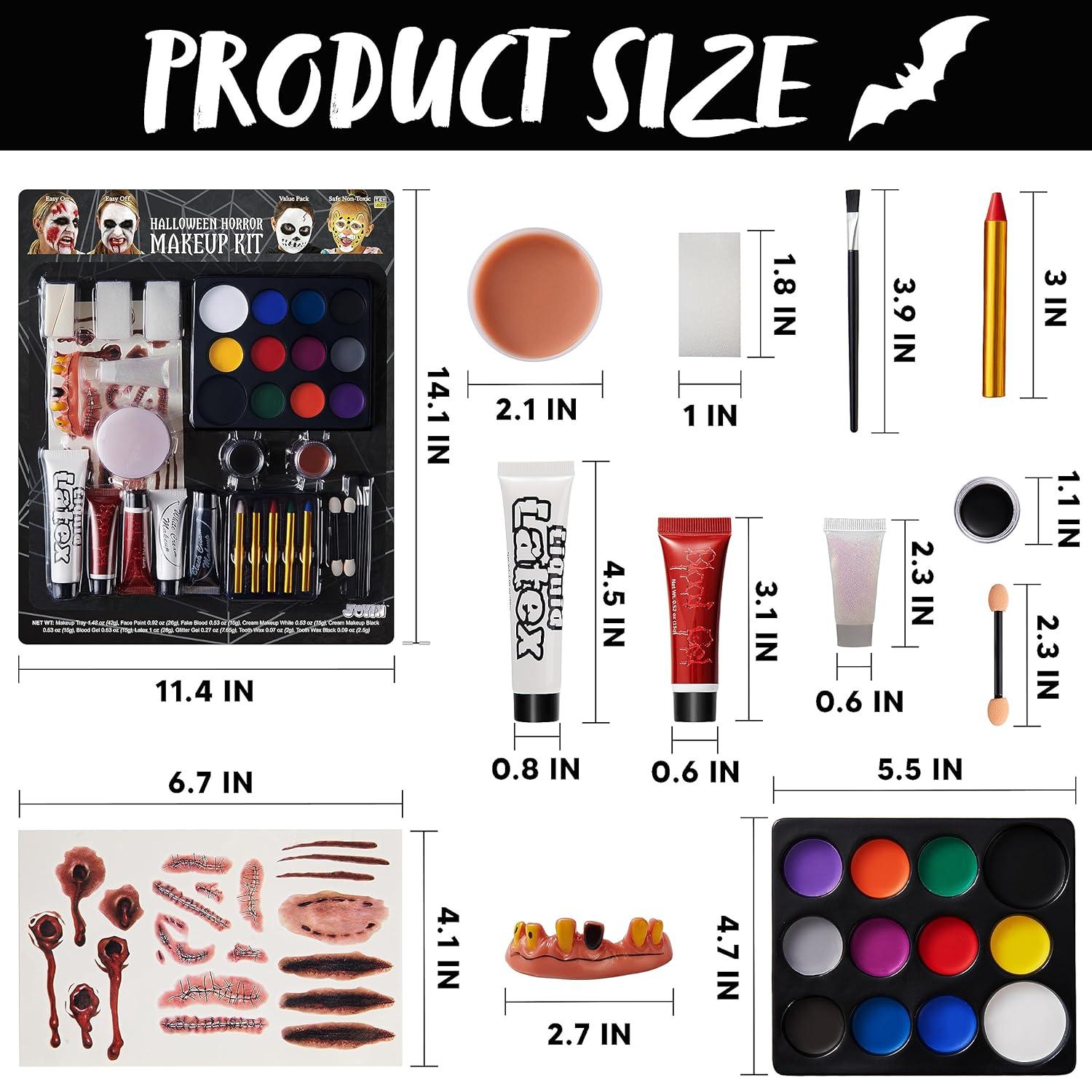 Halloween Schminke Set Kunstblut Fakeblut Gesichtsbemalung