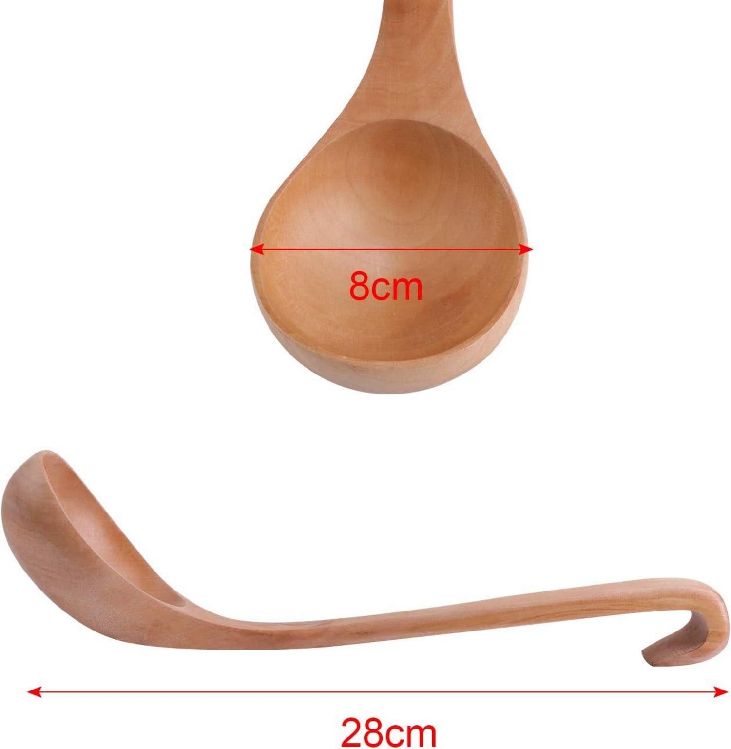 Holz Suppenkelle Schöpfkelle Saucenkelle Löffel 28 cm