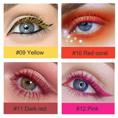 4D Mascara: Lange, dichte Wimpern in Weiß