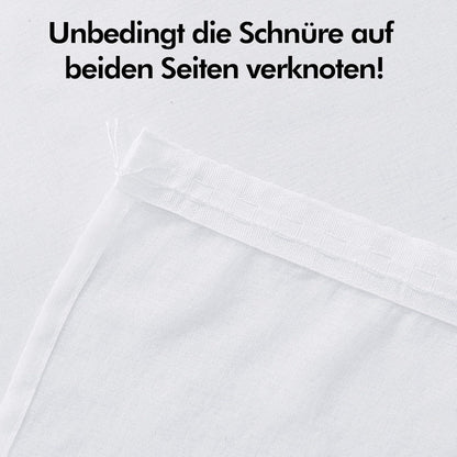 Transparente Gardinen mit Kräuselband 245x140 Weiß, 2er Set