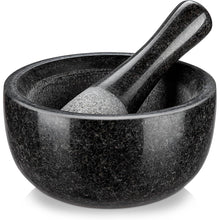 Granit Mörser mit Stößel 580ML Steinmörser Gewürzmörser