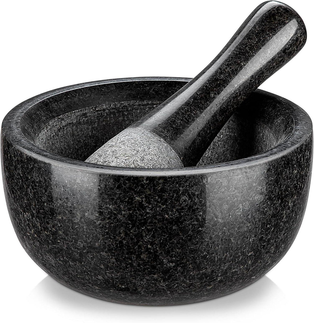 Granit Mörser mit Stößel 580ML Ø 16 cm für Gewürze und Kräuter