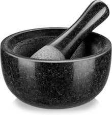 Granit Mörser mit Stößel 580ML Ø 16 cm für Gewürze und Kräuter