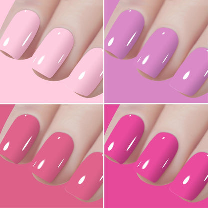 48x Gellack Set – 45 Farben + Base & Top Coat