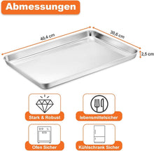 Backblech mit Auskühlgitter aus Edelstahl