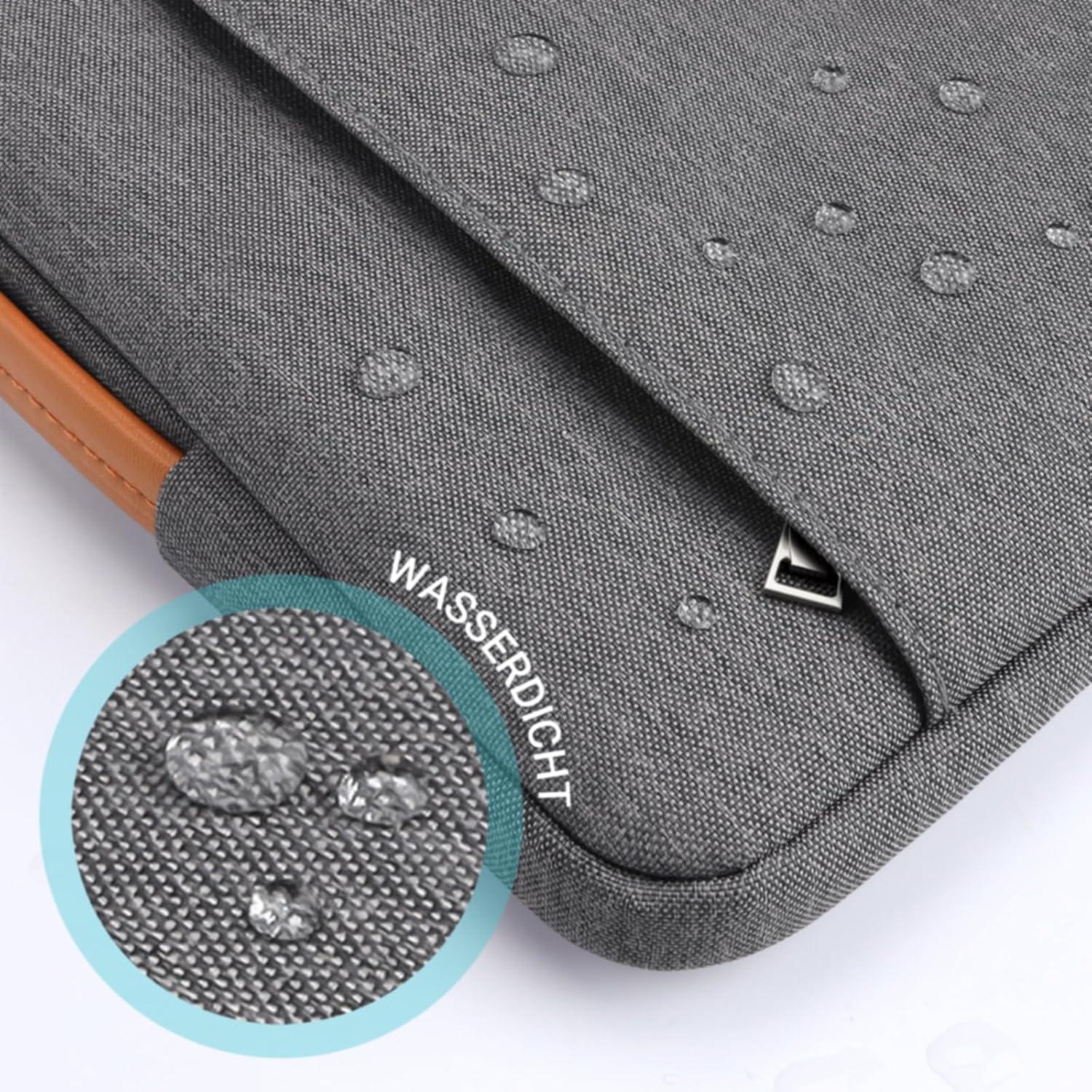 TECOOL 13 Zoll Laptop MacBook Air Pro iPad Pro Tasche Dunkelgrau 12,3-13 Zoll