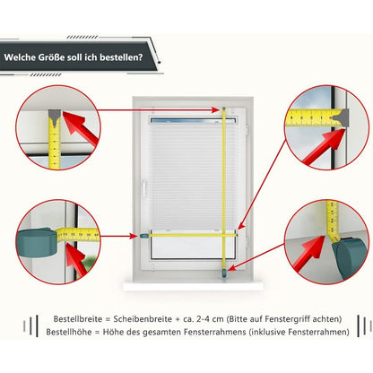 Plissee Klemmfix 40x120cm Jalousie ohne Bohren Klemmrollos