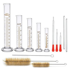 Messzylinder Glas Set Chemie Labor 13-teilig inkl. Pipetten 5ML 10ML
