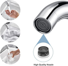 Wasserhahn Bad Hoch 360° Drehbar Messing Chrom mit 60CM