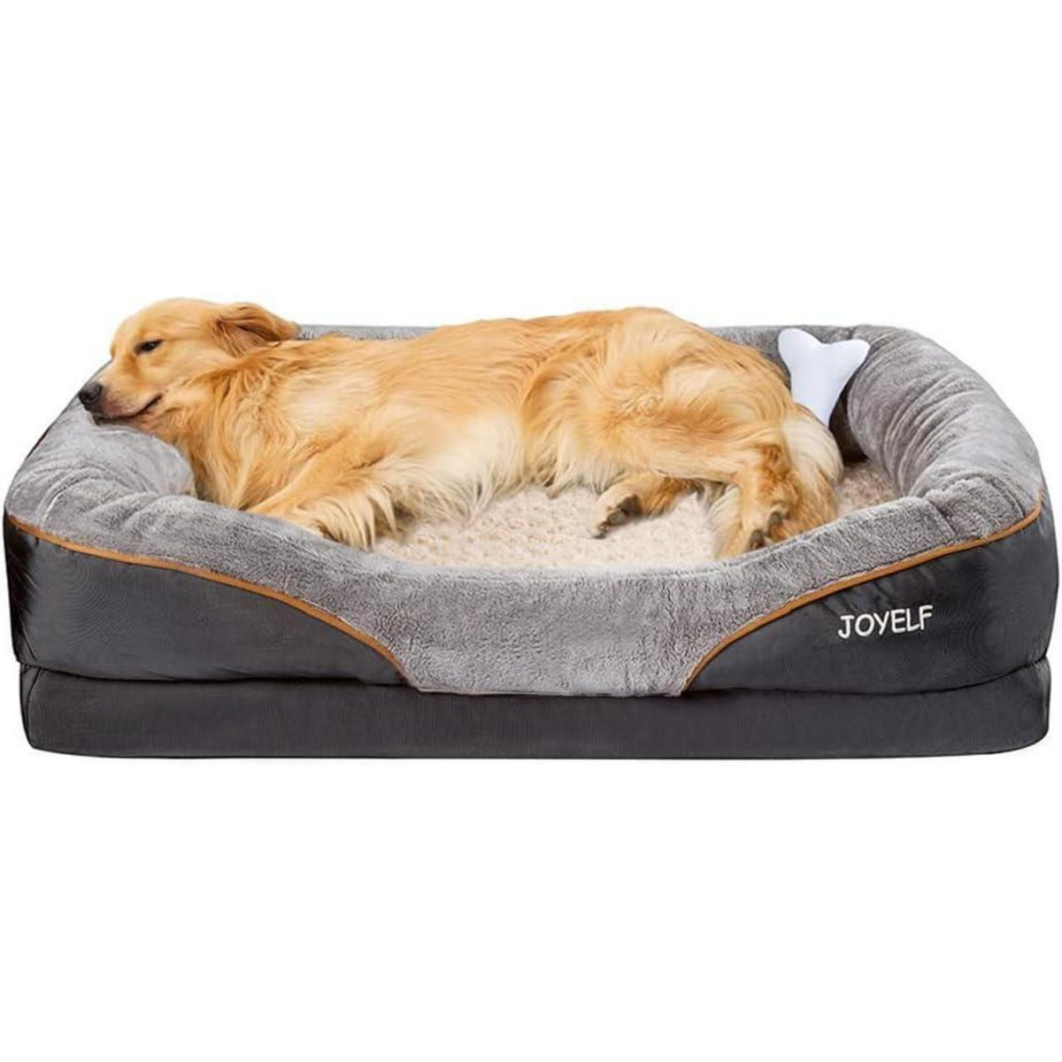 Orthopädisches Hundebett mit Memory-Schaum, abnehmbarer Bezug, XL