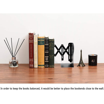 Qualsen Verstellbare Metall Buchstütze für Schreibtisch