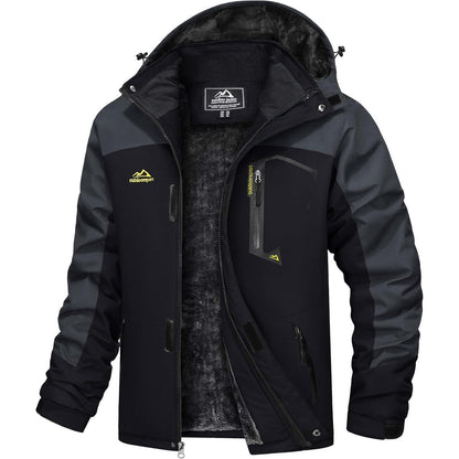 Herren Winterjacke wasserdicht & winddicht mit Fleece-Futter