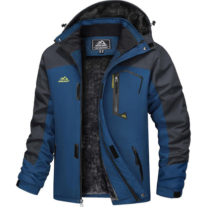 Herren Winterjacke wasserdicht & winddicht mit Fleece-Futter