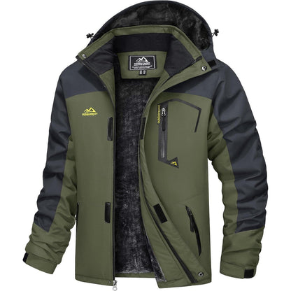 Herren Winterjacke wasserdicht & winddicht mit Fleece-Futter