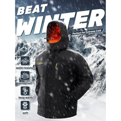 Herren Winterjacke wasserdicht & winddicht mit Fleece-Futter