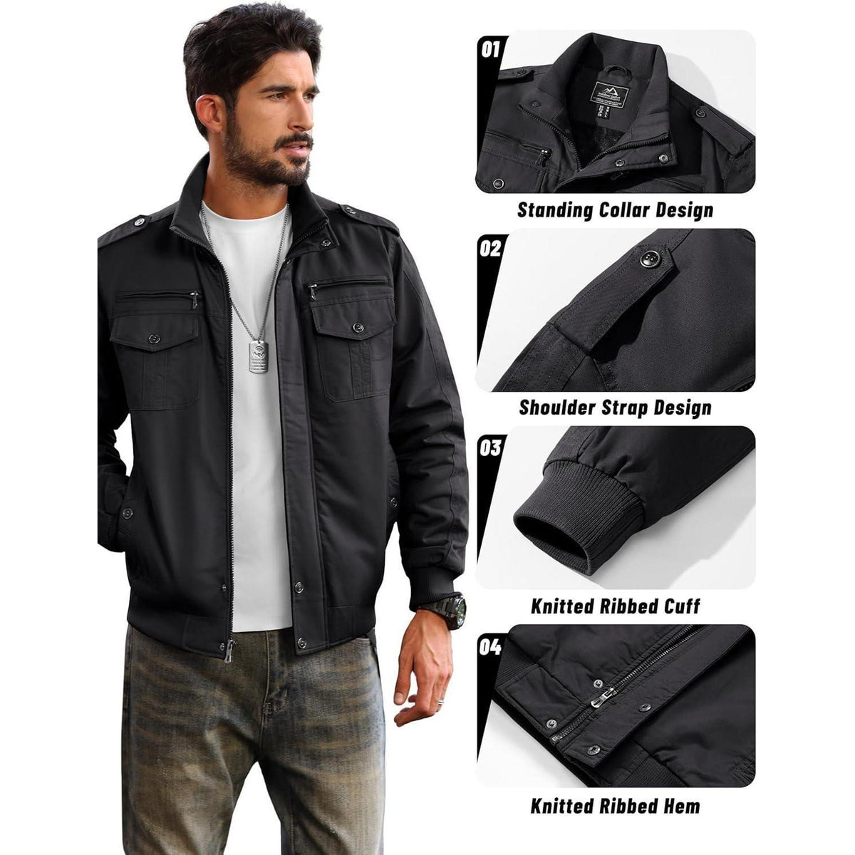 Herren Fleecejacke Winterjacke Warm & Funktional | Outdoor & Alltag