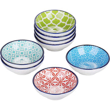 Porzellan Dipschälchen Maracon 8-teilig bunt Ø 8,2 cm