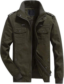 Herren Übergangsjacke warme Winterjacke mit Innenfleece