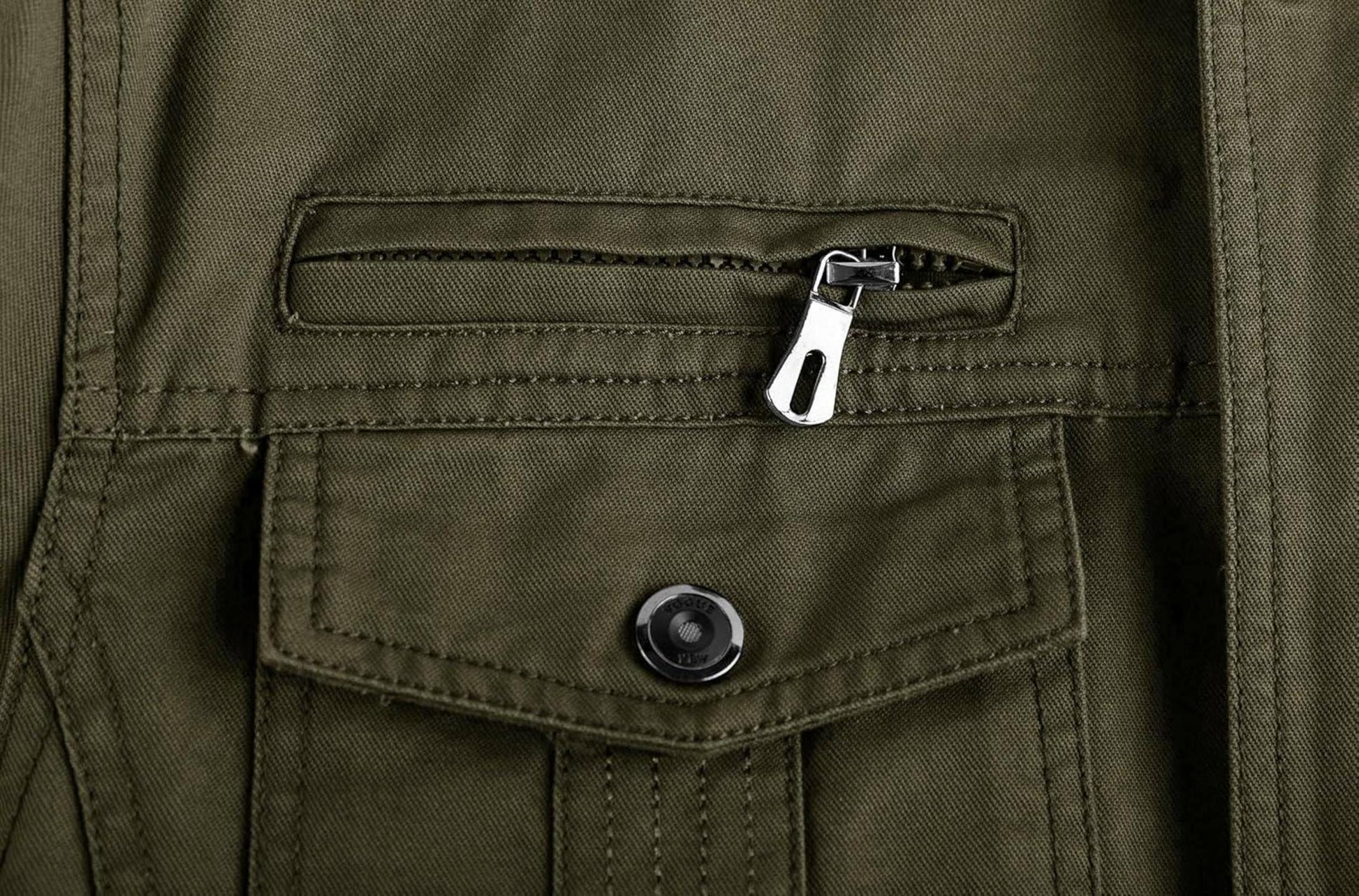 MAGCOMSEN Herren Winterjacke Taktische Pilotenjacke ArmyCargo Olivgrün