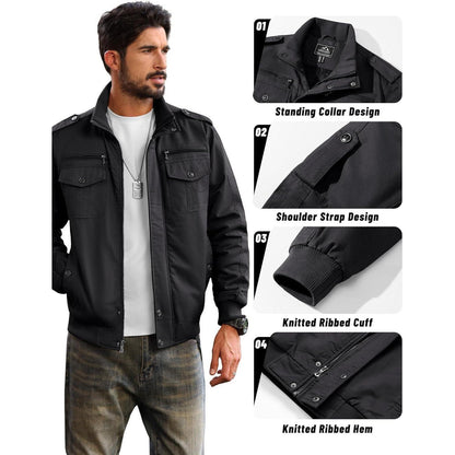 Herren Fleecejacke Winterjacke Warm & Funktional XL