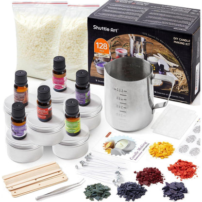 XXL Kerzen Selber Machen Set 1,36kg Sojawachs Kerzendosen