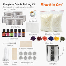 XXL Kerzen Selber Machen Set 1,36kg Sojawachs Kerzendosen