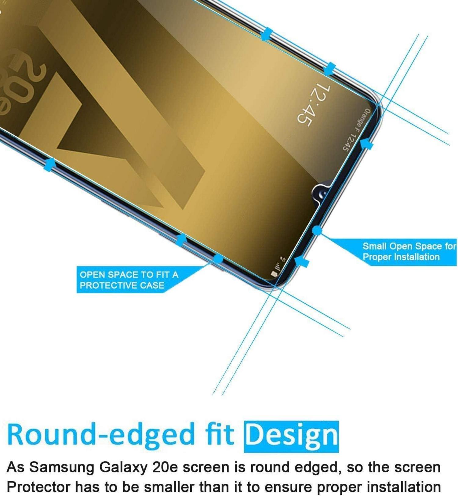 Panzer Schutz Glas Samsung Galaxy A20e 2er Set 9H Ultra-klar