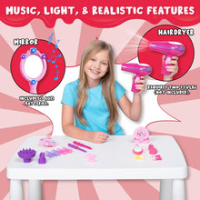 JOYIN Mädchen Puppen Salon Set mit Haartrockner und Zubehör