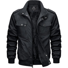 Herren Winterparka mit Fleece-Futter und Militär-Stil