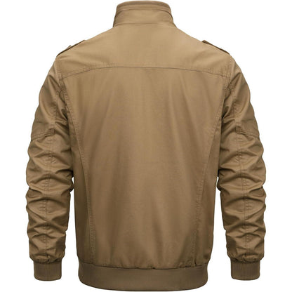 Herren Winterjacke Warm Gefüttert Khaki S