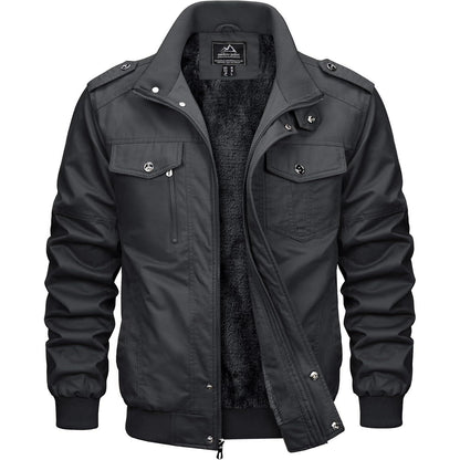 Herren Winterparka Warm Gefüttert Jacke Militär Style