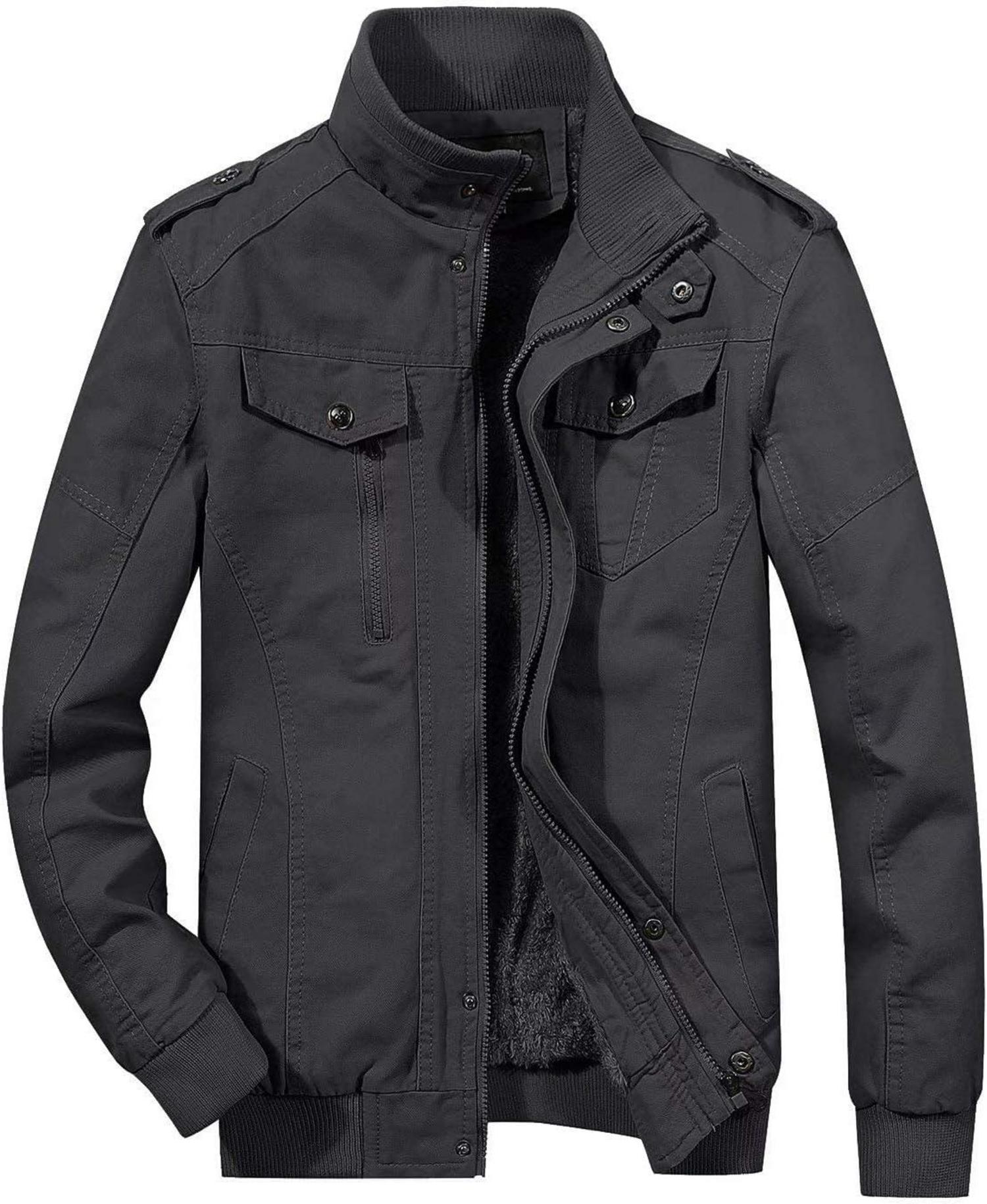 Herren Winterparka Warm Gefüttert Jacke Militär Style