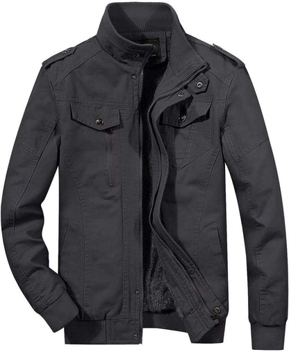 Herren Winterparka Warm Gefüttert Jacke Militär Style