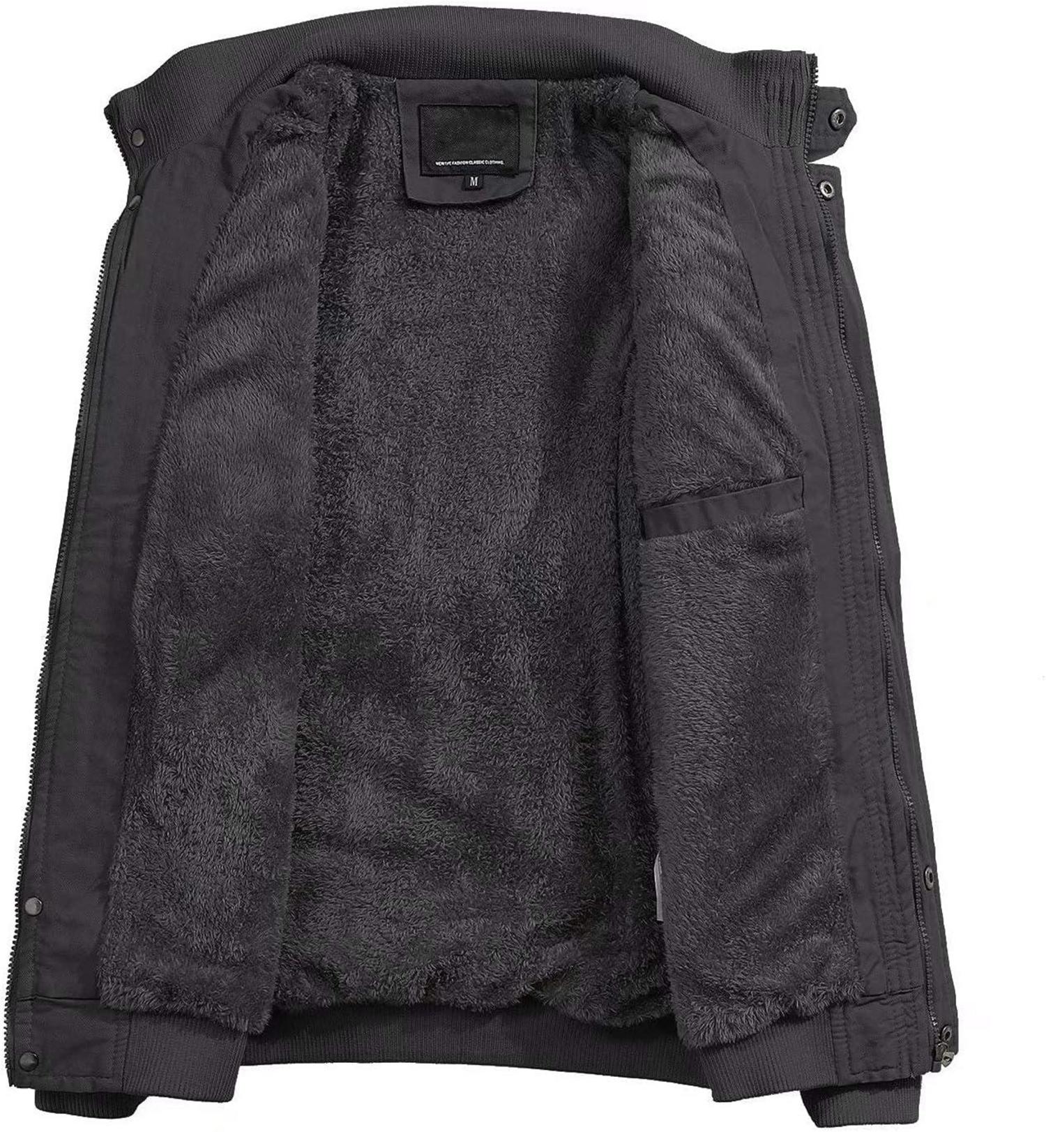 Winterparka Herren Warm Gefüttert Militär Jacke Mehrfachtaschen