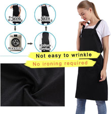 Verstellbare Unisex-Schürze mit 3 Taschen, groß, bequem, 12